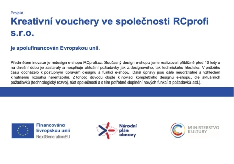 Kreativní vouchery ve společnosti RCprofi s.r.o.