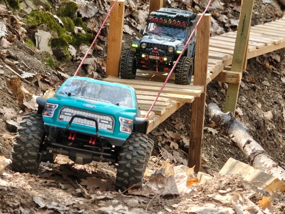 RC Park Tršice - dřevěná lávka