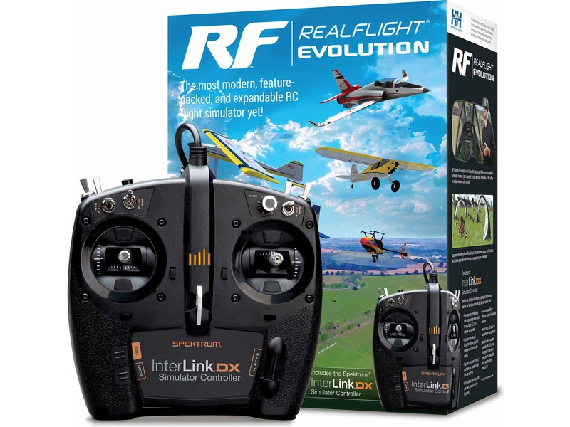 RealFlight Evolution RC letecký simulátor, ovladač InterLink DX ...