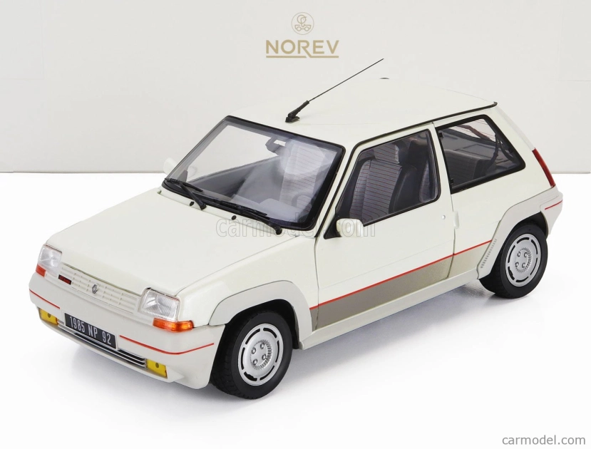 Norico R5 Norev Renault R5 Supercinque Gt Turbo Phase I 1985 1:18 White Pearl ...