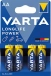 VARTA 4906 Longlife Power AA LR6 4 ks