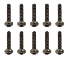 Šrouby, M2x10mm s půlkulatou imbusouvou hlavou
