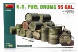 Miniart Accessories Usa Gasoline Fuel Drums 55 Gal. 1:48 /