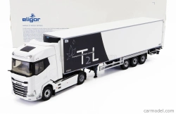 Eligor DAF Xg Truck Semi-frigo T2l Transports 2021 1:43 Bílá Modrá