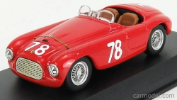 Art-model Ferrari 166mm Barchetta Ch.0034 N 78 2nd Coppa D'oro Di Sicilia 1951 P.marzotto 1:43 Červená