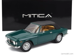 Mitica Alfa romeo Giulia 1600 Gtc Cabriolet Closed 1964 – Interior Cinghiale 1:18 Verde Pino 216 - Zelená