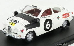 Trofeu Saab 96 N 6 Rally East African Safari 1962 J.a.davies - D.perros 1:43 Bílá Černá