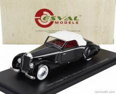 Esval model Delage D6-70 Cabriolet Letourneur & Marchand Closed 1939 1:43 čierna biela