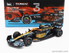 Tarmac Mclaren F1 Mcl36 Team Mclaren N 3 Abu Dhabi Gp 2022 Daniel Ricciardo 1:64 Oranžová svetlo modrá