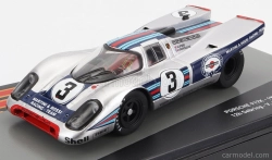 Edicola Porsche 917k 4.9l Team Martini Racing N 3 Víťaz 12h Sebring 1971 Vic Elford - Gerard Larrousse 1:43 Silver Blue