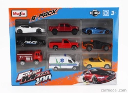 Maisto Audi Set Assortment 9 Cars Pieces 1:64 Různé