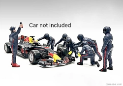 American diorama Figurky mechaniků F1 Pit-stop Set 2 2022 1:18, tmavě modrá