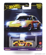 Mattel hot wheels Porsche 911 N 71 Racing Coupe 1971 1:64 Žlutá Černá Červená