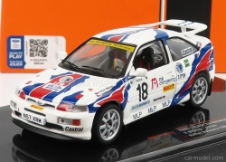Ixo-models Ford england Escort Rs Cosworth N 18 Rally Bohemia 1996 V.blahna - J.pelc 1:43 Biela Modrá Červená