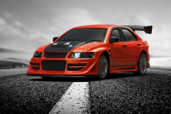 1/76 C76 RC športové auto RTR (červené)