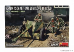 Miniart Accessories German 7.5cm Anti-tank Gun Military 1945 1:35 /