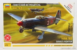 Zvezda Yakovlev Yak-9d Military Soviet Fighter 1:72 /