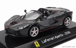 Edicola Ferrari Laferrari Aperta Spider 2016 - Con Vetrina - S vitrínou 1:43 Black