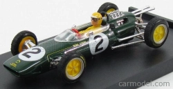 Brumm Lotus F1  25 N 2 Belgium Gp 1963 T.taylor - With Pilot - Figure 1:43 Zelená