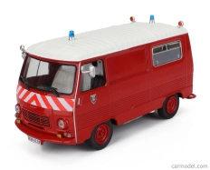 Edicola Peugeot J7 Van Fire Engine 1969 1:43 Červená biela