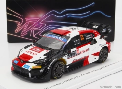 Spark-model Toyota Yaris Gr Hybrid Rally1 Team Toyota Gazoo Racing Wrt N 33 4th Rally Montecarlo 2023 E.evans - S.martin 1:43 Bílá Červená Černá