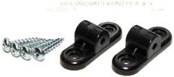 2621 Upevňovací konzola 3mm 2ks Černá