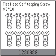 1230889 - M3*10 Flat Head Self-tapping Screw Set (10)