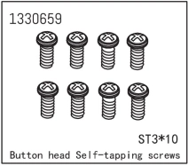 1330659 - Button Head self-tapping Screws ST3*10 (8)