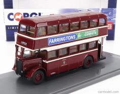 Corgi GUY Užitkový autobus Burton Corporation 6 Anglesey 1960 1:76 Červená krémová