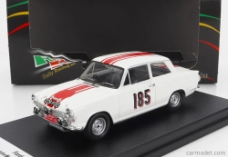 Trofeu Ford england Cortina Gt N 185 Rally Montecarlo 1964 J.manussis - J.uren 1:43 Biela červená