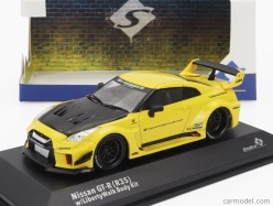 Solido Nissan Gt-r (r35) Lb Works Silhouette Coupe 2019 1:43 Žlutá Černá