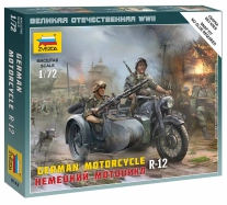 Zvezda Easy Kit German Motorcycle R-12 (1:72)