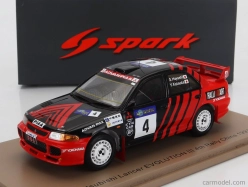 Spark-model Mitsubishi Lancer Evolution Iii N 4 Rally China 1997 Yoshihiro Kataoka - Satoahi Hayashi 1:43 Červená čierna