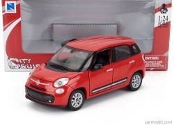Newray Fiat 500l City 2013 1:24 Red