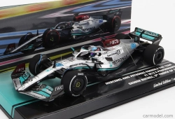 Minichamps Mercedes gp F1 W13e Team Mercedes-amg Petronas F1 N 63 3rd France Gp 2022 George Russell 1:43 Stříbrná Zelená