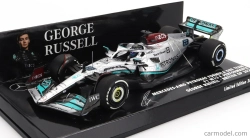 Minichamps Mercedes gp F1 W13e Team Mercedes-amg Petronas F1 N 63 Silverstone British Gp 2022 George Russel 1:43 Silver Green