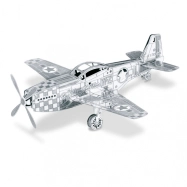Oceľová stavebnica Mustang P-51