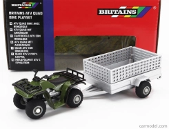Britains Yamaha Quad 4x4 With Trailer 2009 1:32 Zelené Stříbro