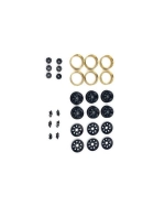 HBP240480 - CR-18P 6X6 1.2 Steelie Bead Lock Wheel ( Black )