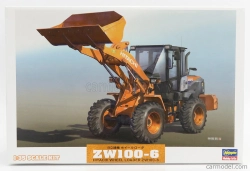 Hasegawa Hitachi fiat Zw100-6 Ruspa Gommata Tractor - Scraper 1:35 /