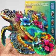 EscapeWelt Drevené puzzle korytnačka 300 dielikov