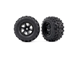 Traxxas kolo 4.3/5.7", disk X-Maxx černý, pneu Sledgehammer (pár)