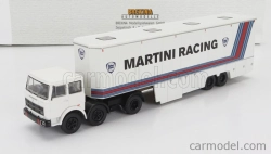 Brekina plast Fiat 691 T Truck Team Lancia Martini Racing Car Transporter 1970 1:87 Biela