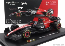 Bburago Alfa romeo F1 C43 Team Stake N 77 Season 2023 Valtteri Bottas 1:43, čierna