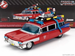 Jada Cadillac Series-62 Ecto-1 Ghostbusters Transformers 1984 1:24 Červená
