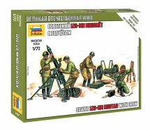 Zvezda figurky - Soviet 120mm Mortar w/Crew (1:72)