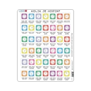 Larsen Vzdělávací puzzle Hodiny 42 dílků