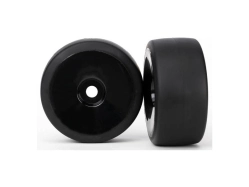 Traxxas koleso, disk čierny, pneu slick (2) (zadné)