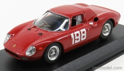 Najlepší model Ferrari 250lm Coupe N 198 Winner Coppa F.i.s.a. Monza 1966 E.luati 1:43 Červená