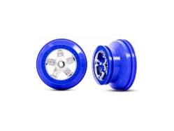 Traxaxs disk 2.2/3.0" SCT chrómovaný/modrý (2) (2WD predný)